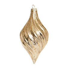 Капля "Версаль" золотая винтаж (стекло) 8х8х15 см