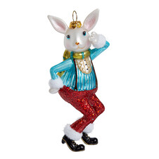 Кролик "Народные танцы" (стекло) 6,5х4х15,3 см