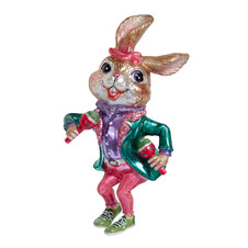 Кролик "Румба с маракасами" (стекло) 6,5х6,5х15,3 см