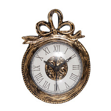 Часы карманные старинные винтаж бронзовые 9х1,5х12,5 см