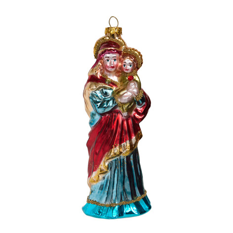 Дева Мария с младенцем (стекло) 5х5,7х15,3 см