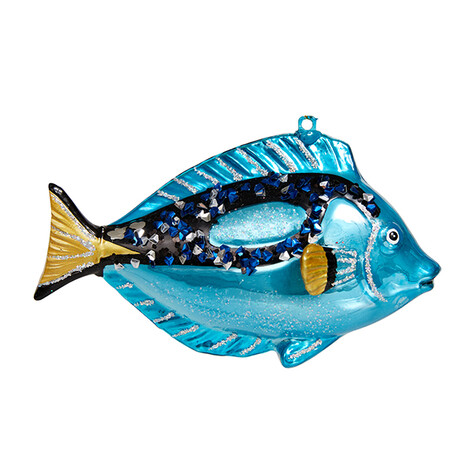 Рыба Синий Тан (стекло) 12,5х5,5х8,5 см