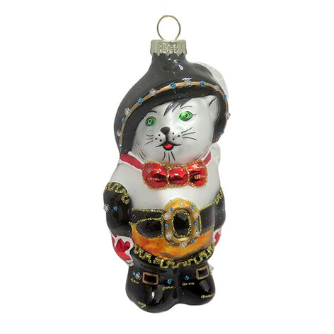 Кот в сапогах (стекло) 6х5х12 см
