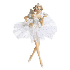 Фея-балерина с птичкой 10х5х15,5 см