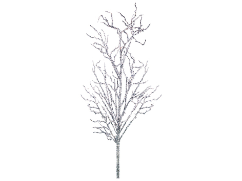 Ветка вишни искристая серебряная гигантская, 122 см