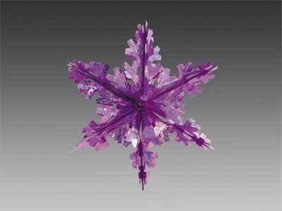 Звезда из фольги "Праздник" голографическая розовая, 35 см
