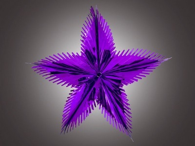 Звезда из фольги "Звездное небо" блестящая фиолетовая, 60 см