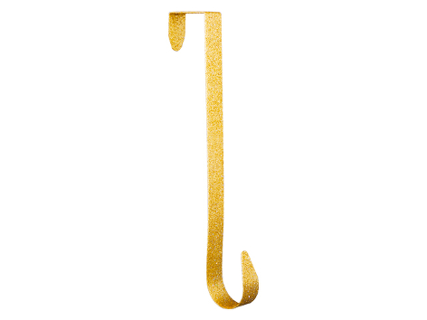 Крючок золотой искристый для рождественского венка, 31 см