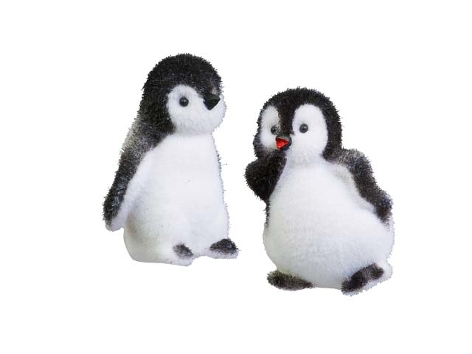 Пингвин пушистый в черно-белом фраке асс. из 2-х 9 см