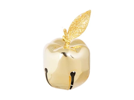 Яблоко-колокольчик золотое (металл) 6 см