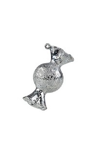 Конфета серебряная винтаж (стекло) 4х8,5 см