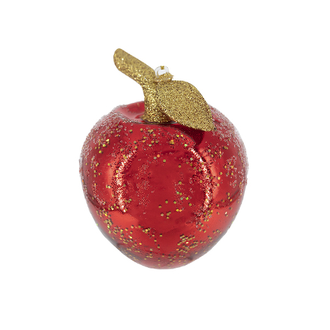 Яблоко Ранет красное (стекло) 7х7х10 см