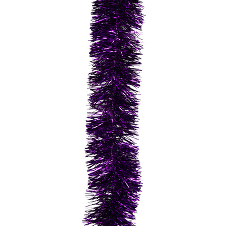 Мишура "Премьера" фиолетовая, 10 см х 2 м