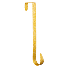 Крючок золотой искристый для рождественского венка, 31 см